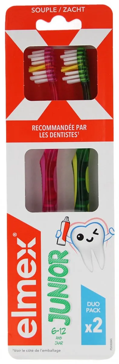 Elmex Junior Tandenborstels Duo Pack 6-12 Jaar