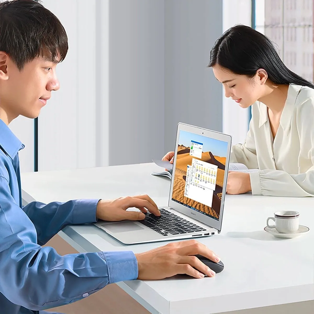 Draadloze - USB-muis - 2,4GHz Ugreen MU105 - marineblauw