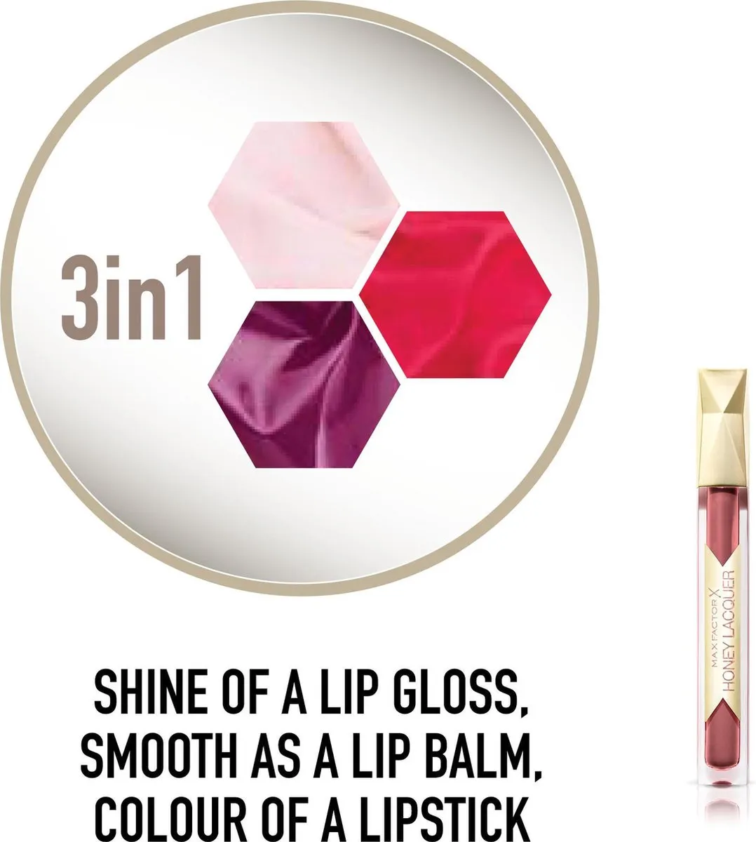 Max Factor Honey Lacquer Lipgloss 30 Chocolate Nectar - afbeelding 6 van 6