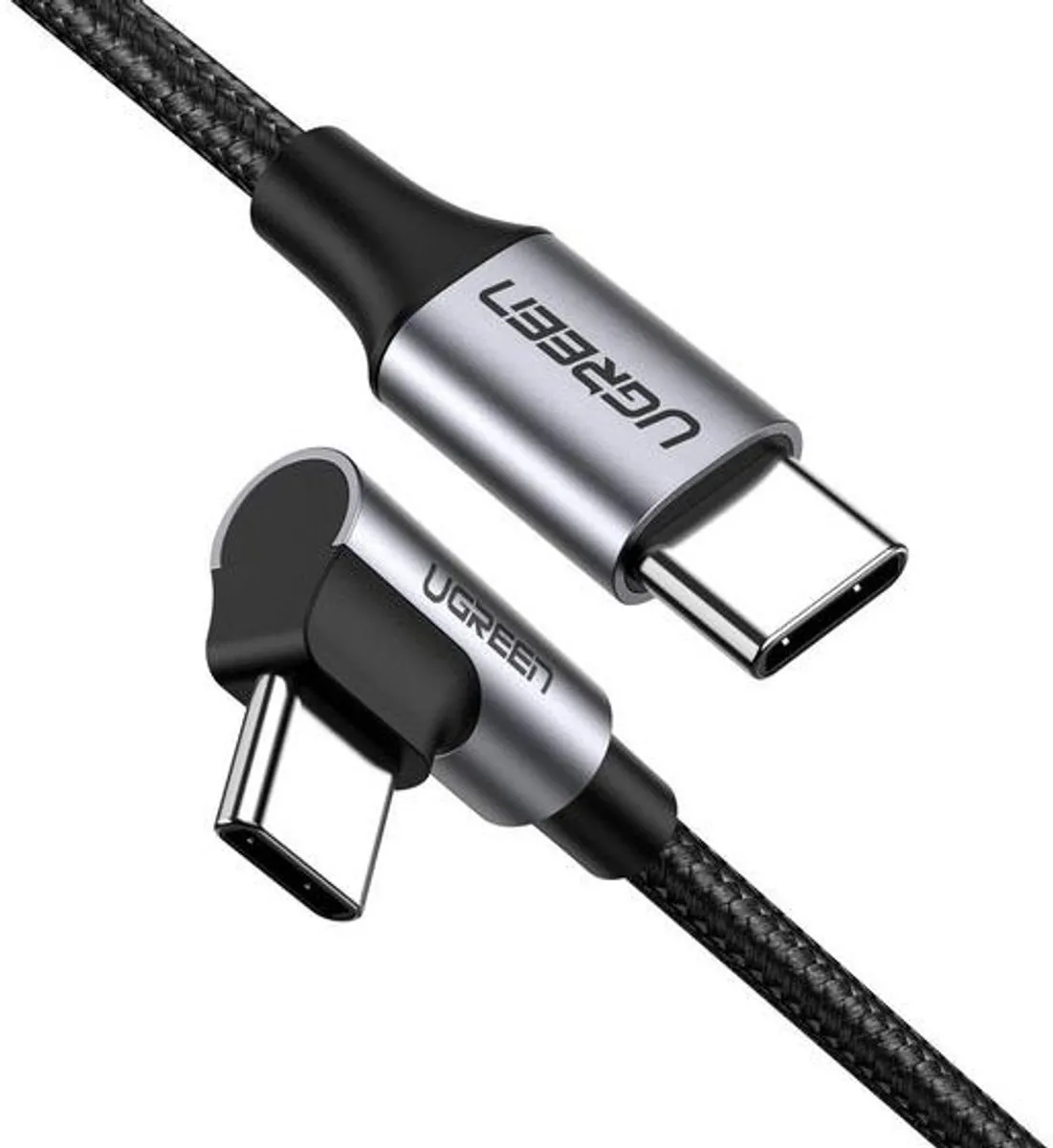 Ugreen USB-C Kabel 90° Gevlochten 1M
