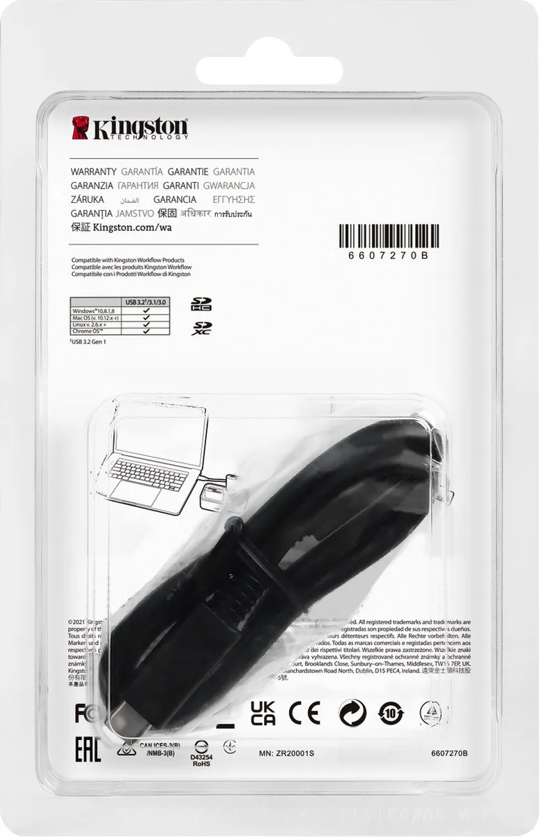 Kingston WFS-SD Card Reader - Zilver