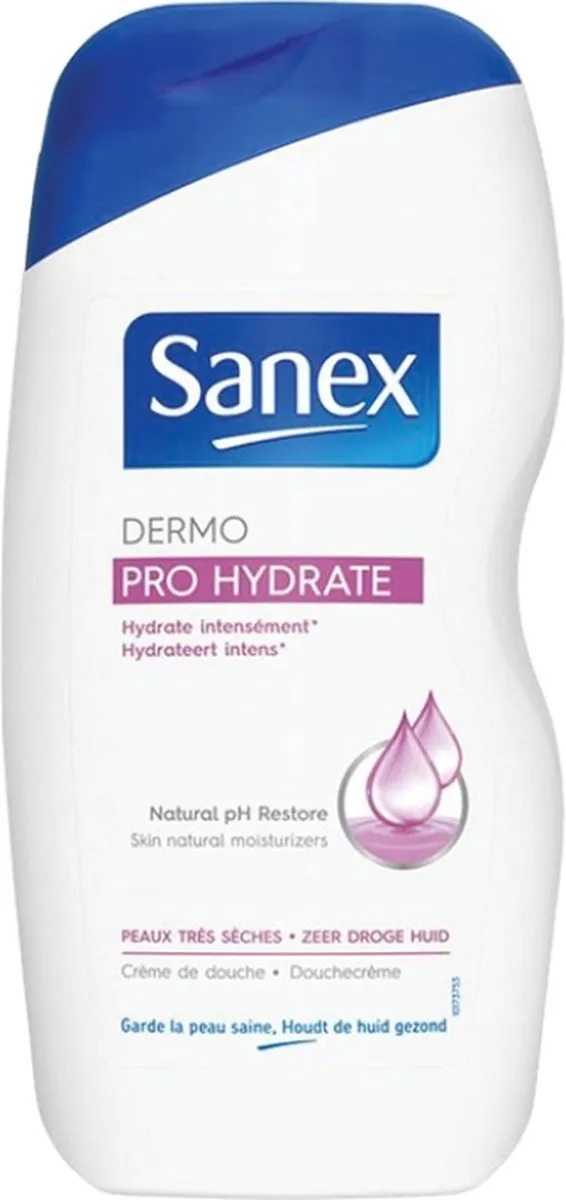 Sanex Douchegel Dermo Pro Hydrate 500ml - 6 Stuks