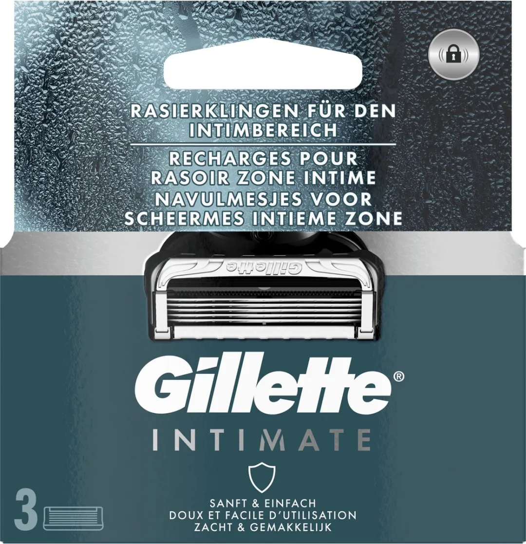 Gillette Intimate 5 Bladen - 3 Stuks - Zwart