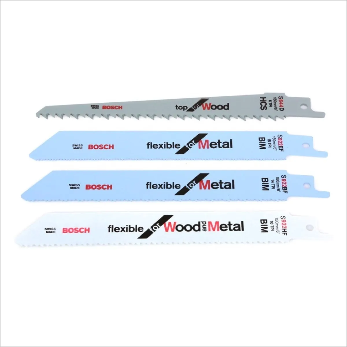 Bosch ToughBox Top Reciprozaagbladen 20 Stuks - Metaal/Hout