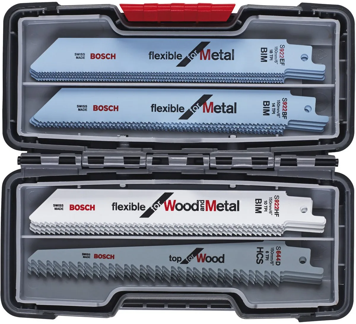 Bosch ToughBox Top Reciprozaagbladen 20 Stuks - Metaal/Hout