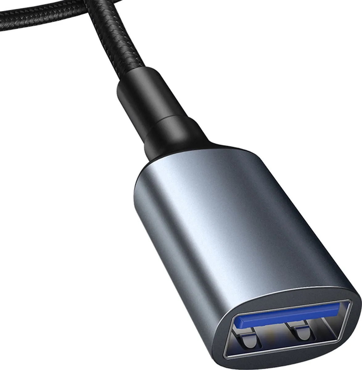 Baseus USB 3.0 Male naar Female Kabel 1m - 2A - Zwart