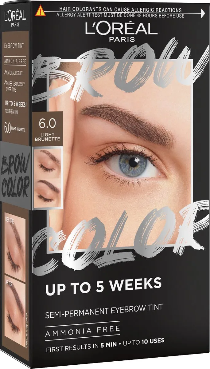 L'Oréal Paris Brow Color 6.0 Light Brunette Wenkbrauwverf 30ml