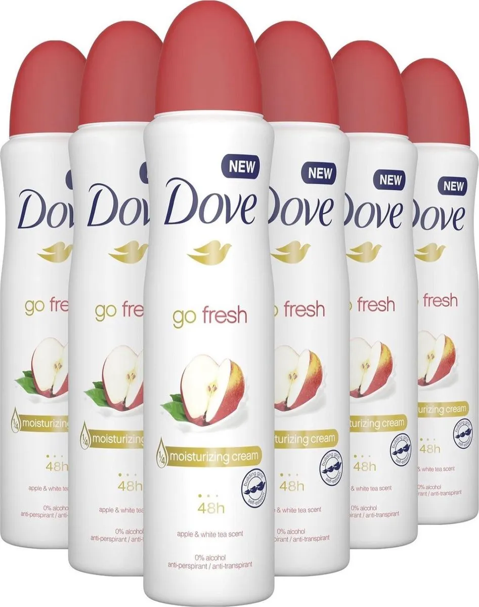 Dove Go Fresh Deo Spray 250ml - 6 Stuks