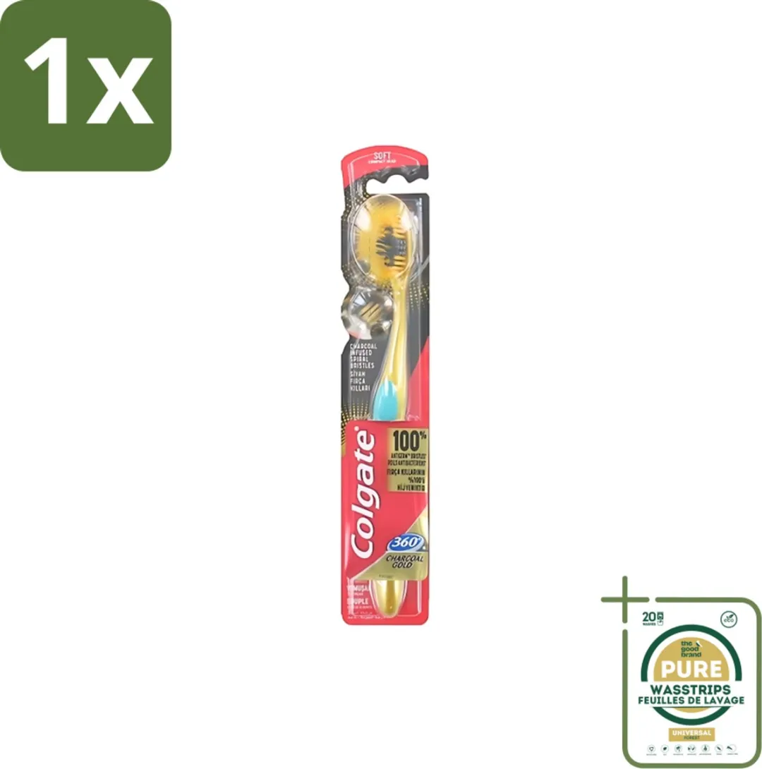 Colgate 360 Charcoal Gold Soft Tandenborstel