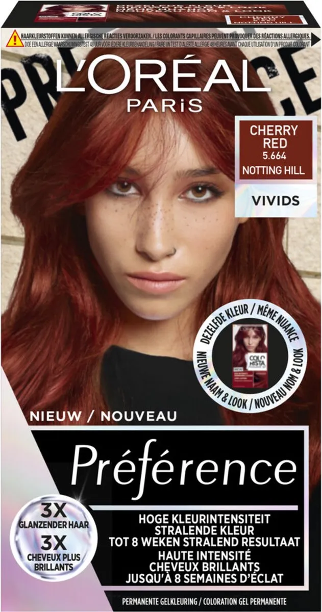 L'Oréal Paris Préférence Vivids 5.664 Permanente Haarkleuring