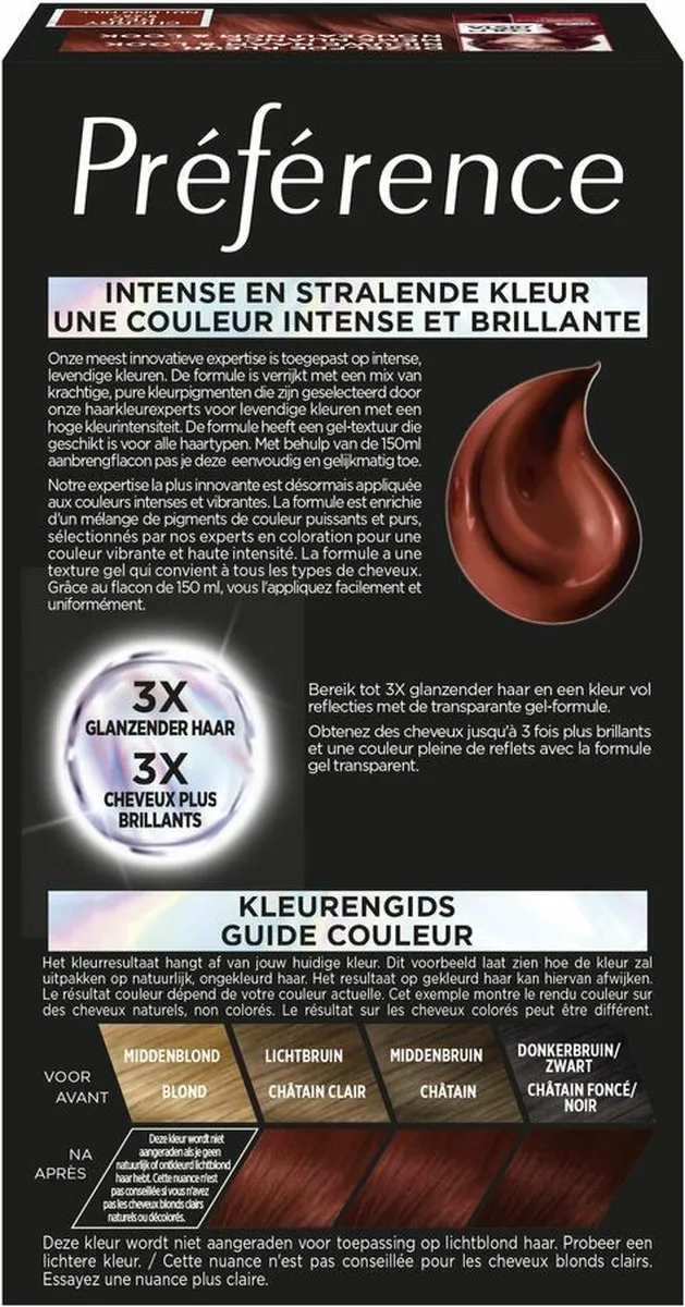 L'Oréal Paris Préférence Vivids 5.664 Permanente Haarkleuring - Cherry Red Notting Hill