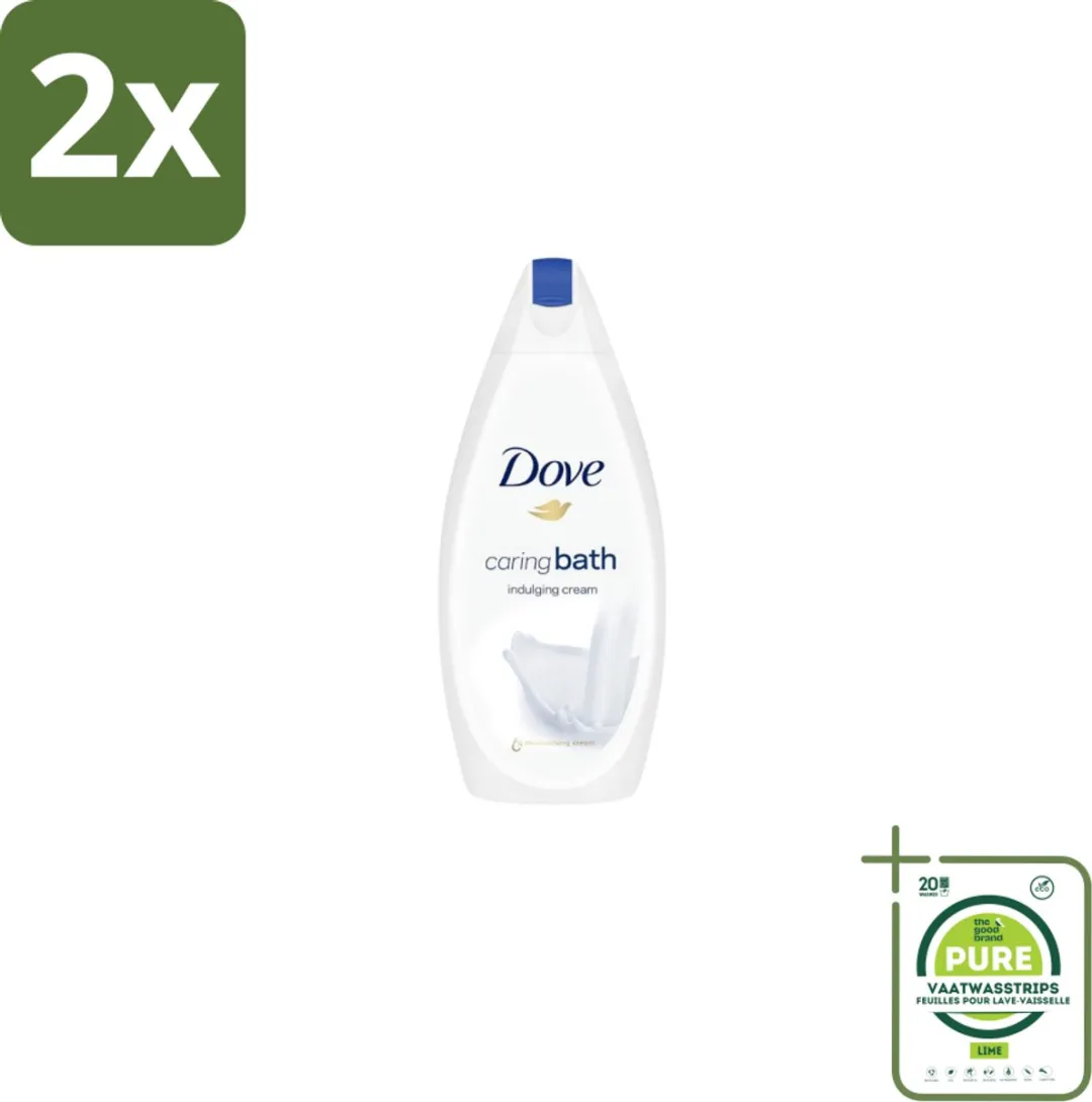 Dove – Douchegel – Caring Bath – 450 ml - Voordeelverpakking - 2 stuks - Douchegel - Huid verzorging