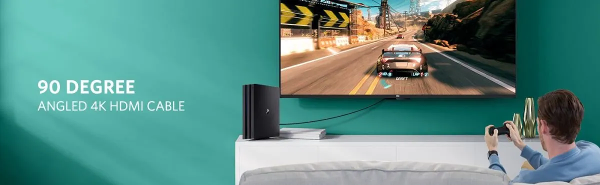 Ugreen Haakse HDMI-kabel 4K 2m - HD103