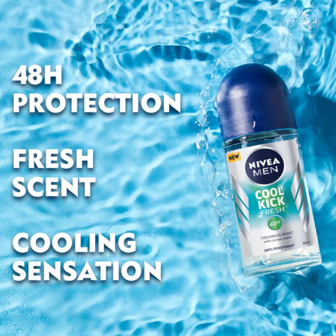 NIVEA MEN Fresh Kick Anti-Transpirant Deo Roller 300ml