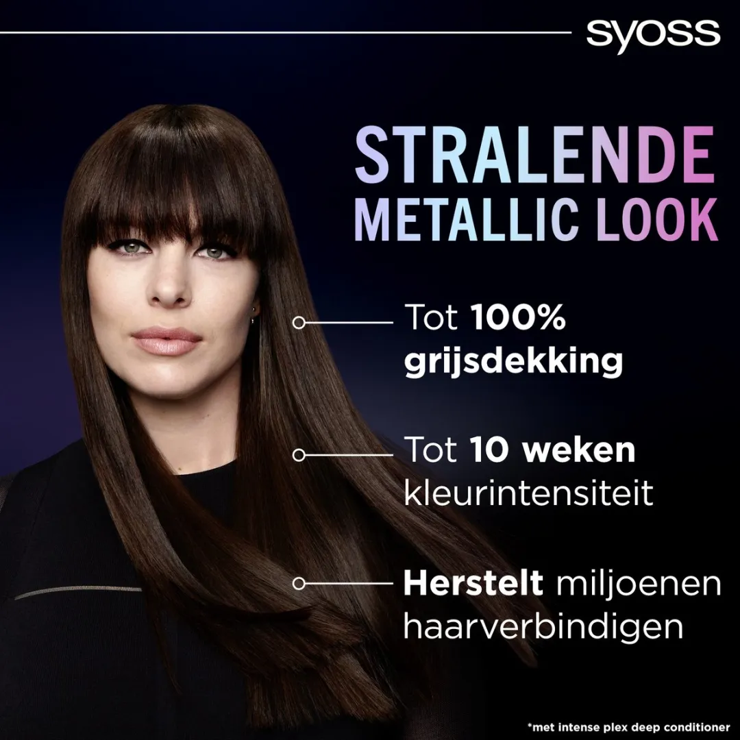 SYOSS Metallics 3-89 Bronze Coffee Permanente Haarverf - 3x115ml - afbeelding 6 van 6