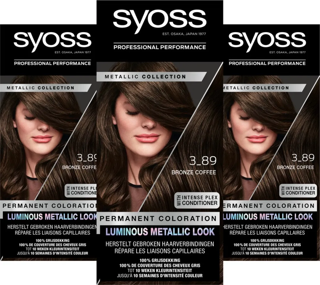 SYOSS Metallics 3-89 Bronze Coffee Permanente Haarverf