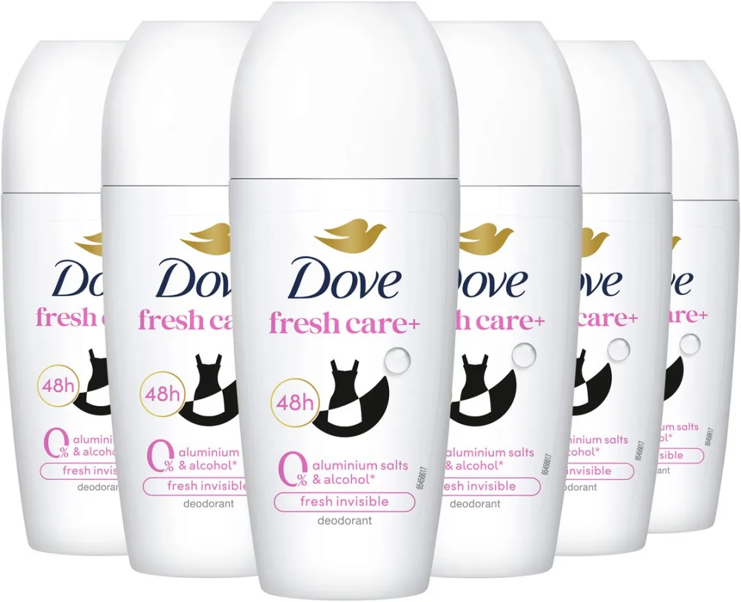 Dove Deodorant Roller Fresh Invisible 0% Aluminiumzouten