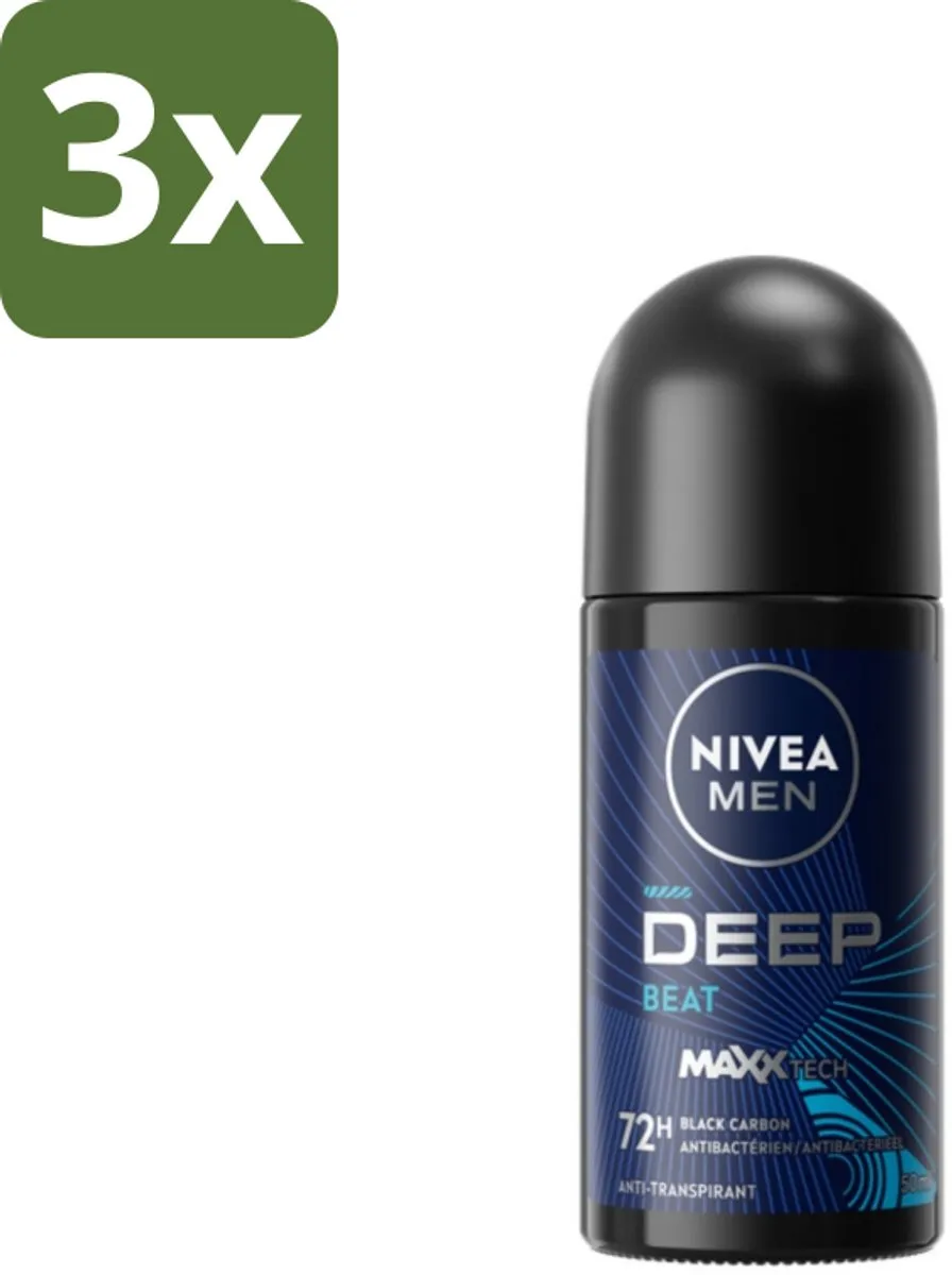 NIVEA Men Deep Beat Deodorant Roller 50ml