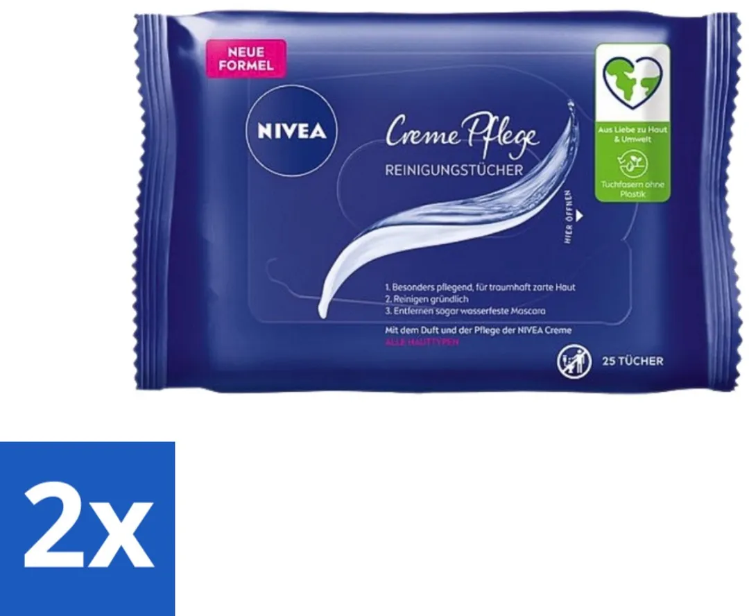 NIVEA Gezicht Reinigingsdoekjes Crème Care 50ml