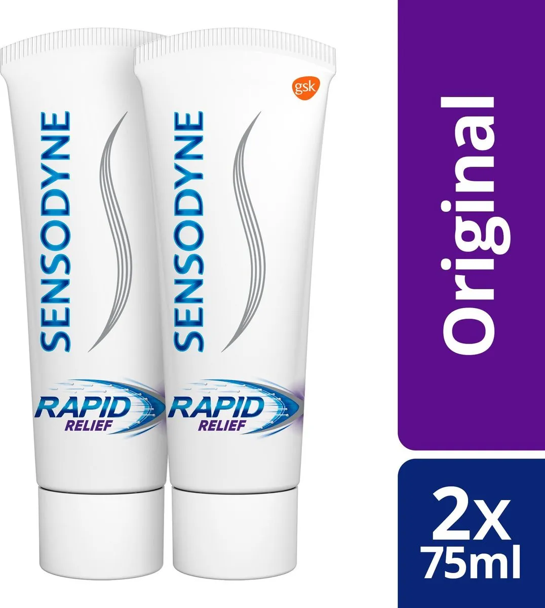Sensodyne Rapid Relief Tandpasta Gevoelige Tanden 2x75ml