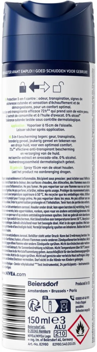 NIVEA Men Deodorant Spray Sensitive 150ml