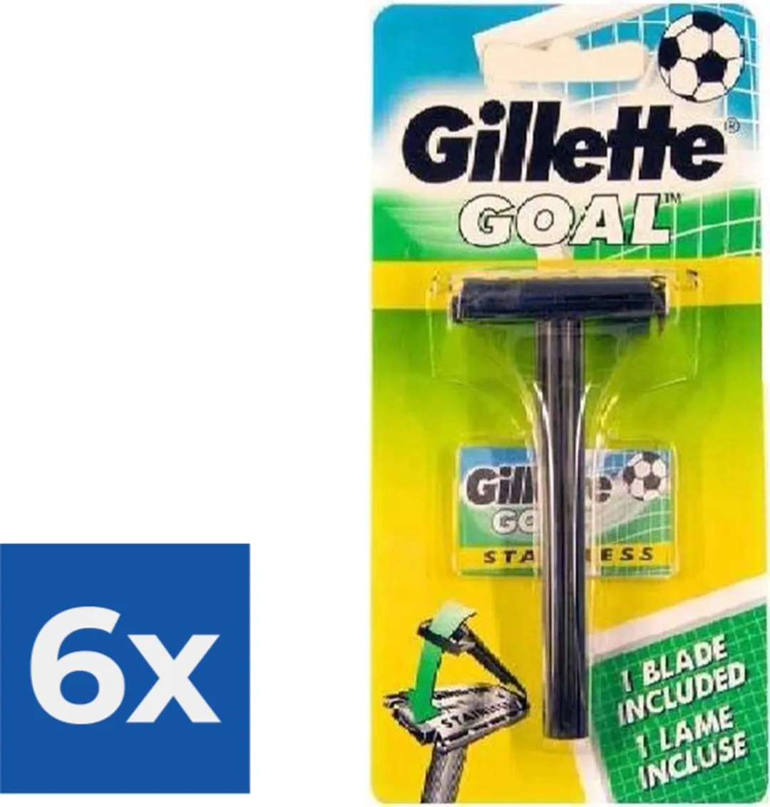 Gillette Goal Stainless Razor - 1 Mes - Zwart
