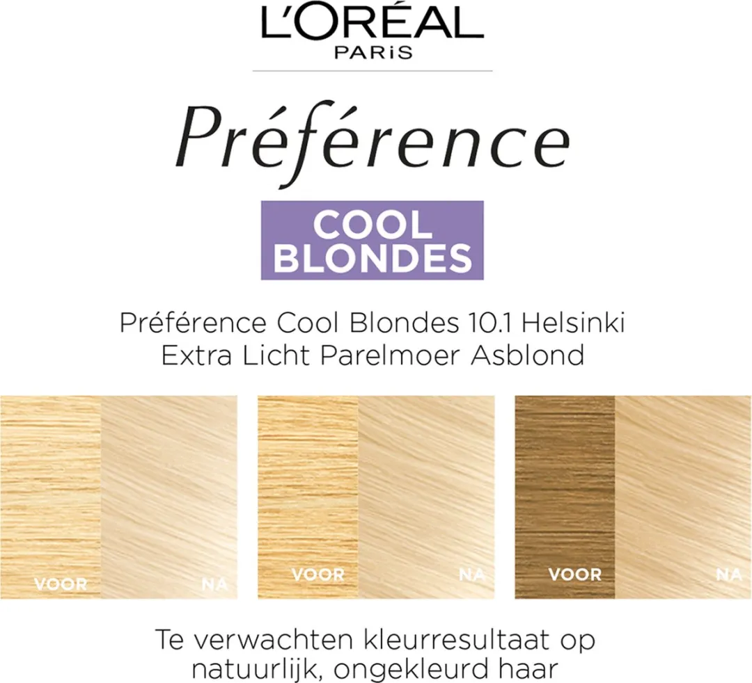 L'Oréal Paris Préférence 10.2 Extra Licht Asblond Permanent Haarkleuring 996ml