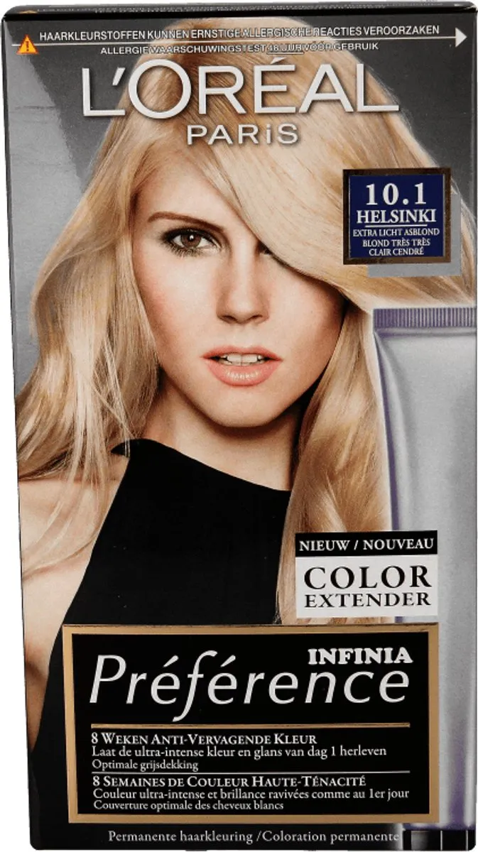 L'Oréal Paris Préférence 10.2 Extra Licht Asblond Permanent Haarkleuring 996ml