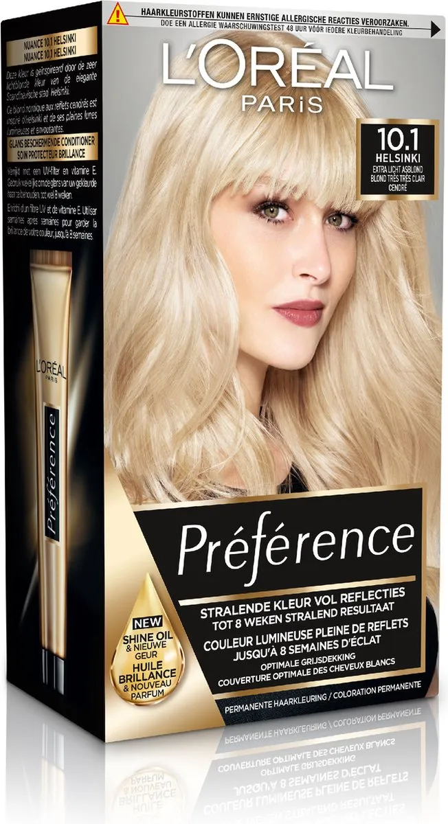 L'Oréal Paris Préférence 10.2 Extra Licht Asblond Permanent Haarkleuring 996ml