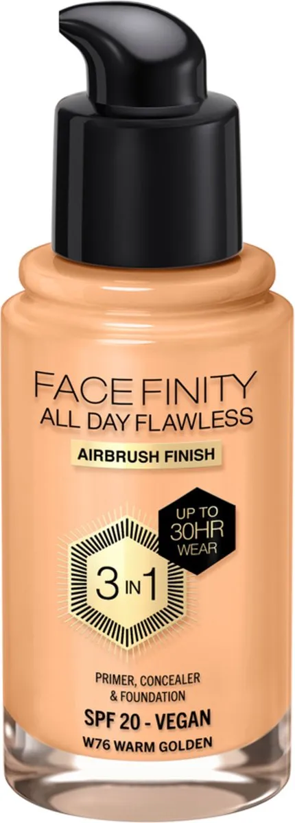 Max Factor Facefinity Foundation W76 Warm Golden - 30ml