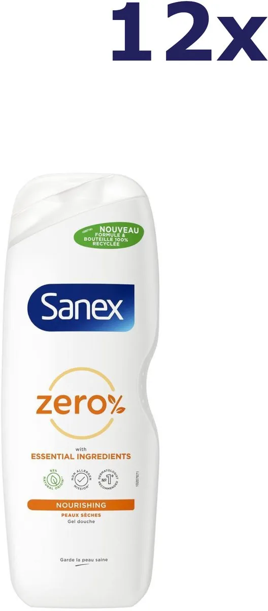 Sanex Zero% Nourishing Douchegel 12x725ml