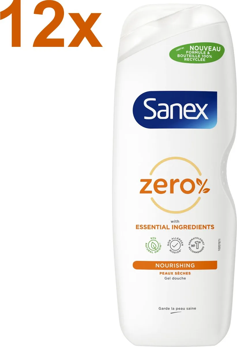Sanex Zero% Nourishing Douchegel 12x725ml