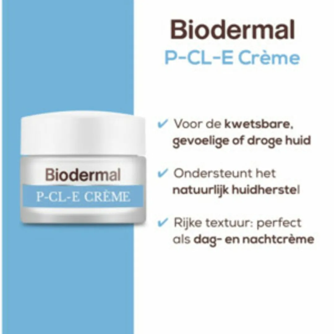 Biodermal P-CL-E Crème - 2x50ml Voordeelverpakking