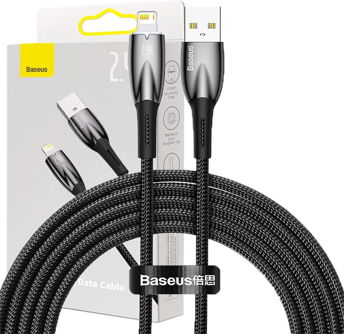 Baseus Glimmer Series USB-A naar Lightning Kabel 2m