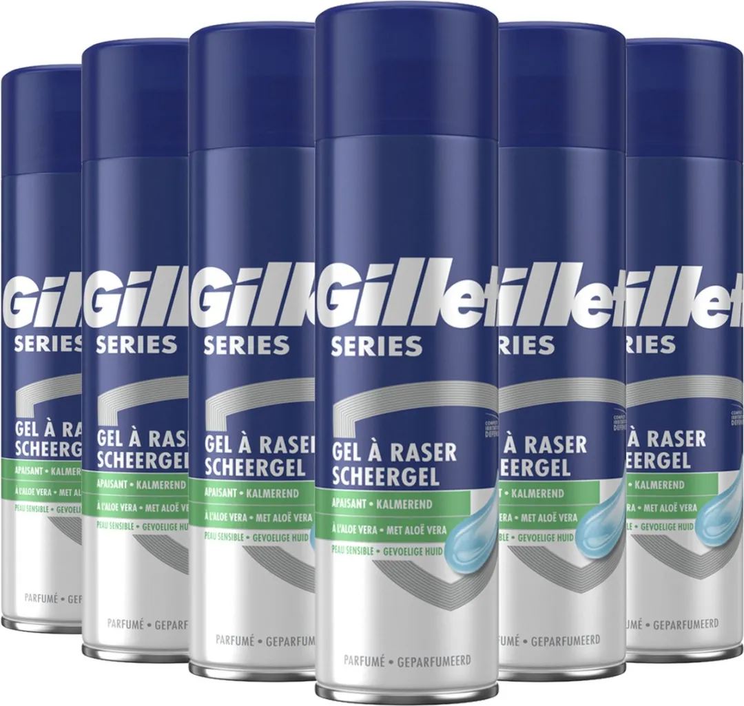 Gillette Series Verzachtende Scheergel Aloë Vera 200ml