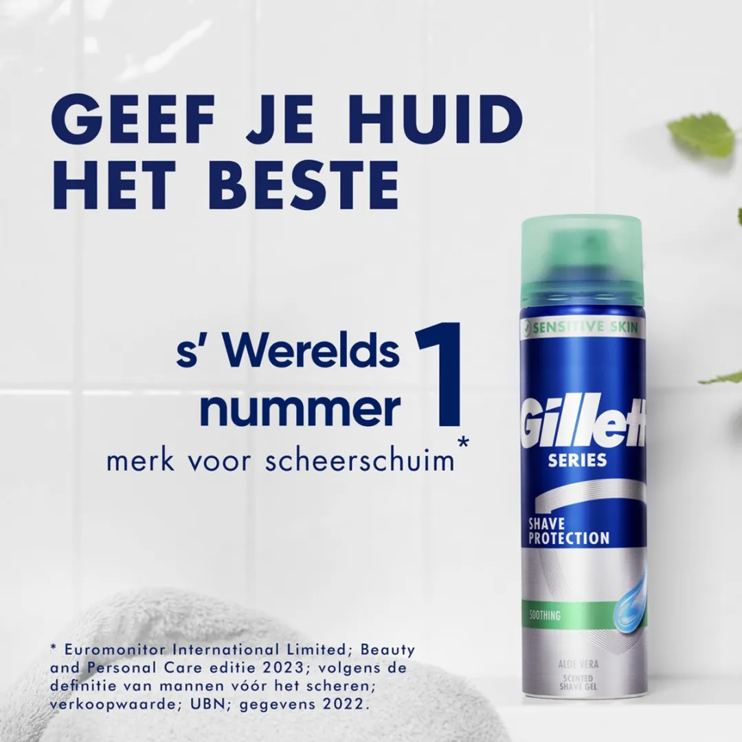 Gillette Series Verzachtende Scheergel Aloë Vera 200ml - 6 Stuks