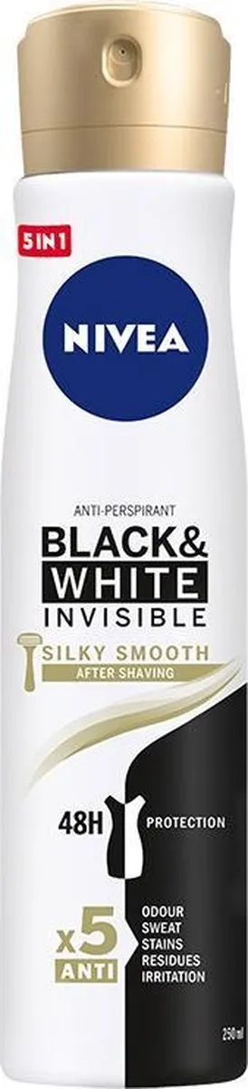 NIVEA Black & White Invisible Silky Smooth 250ml