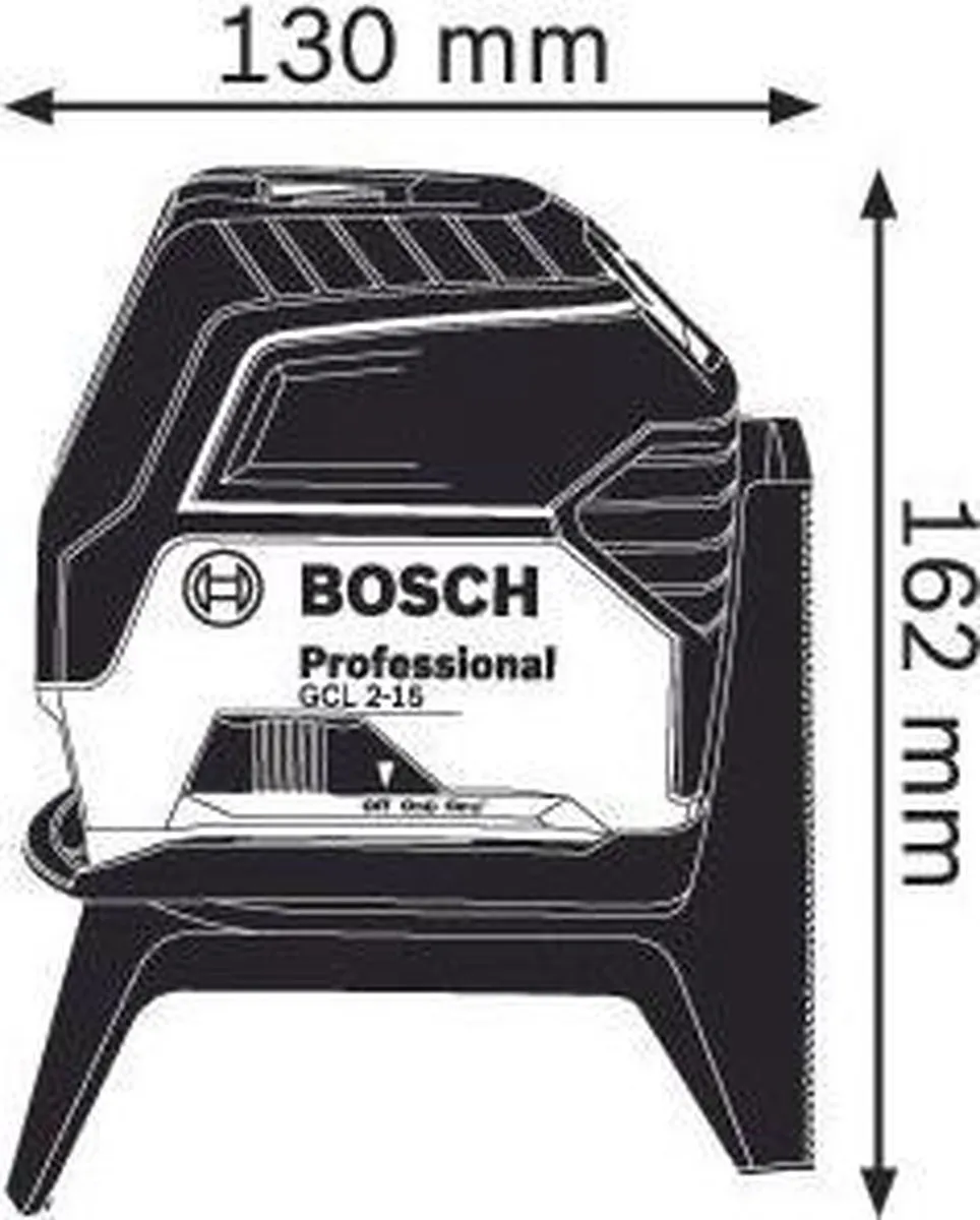 Bosch GCL 2-15 Kruislijnlaser - 15m - Rood