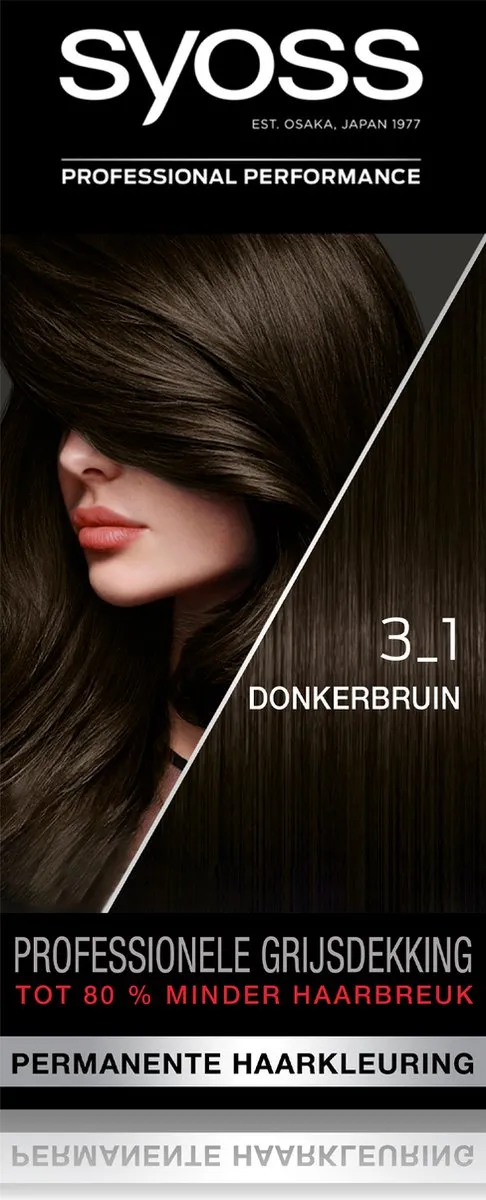 SYOSS Haarverf 3-1 Donkerbruin - 3x115ml