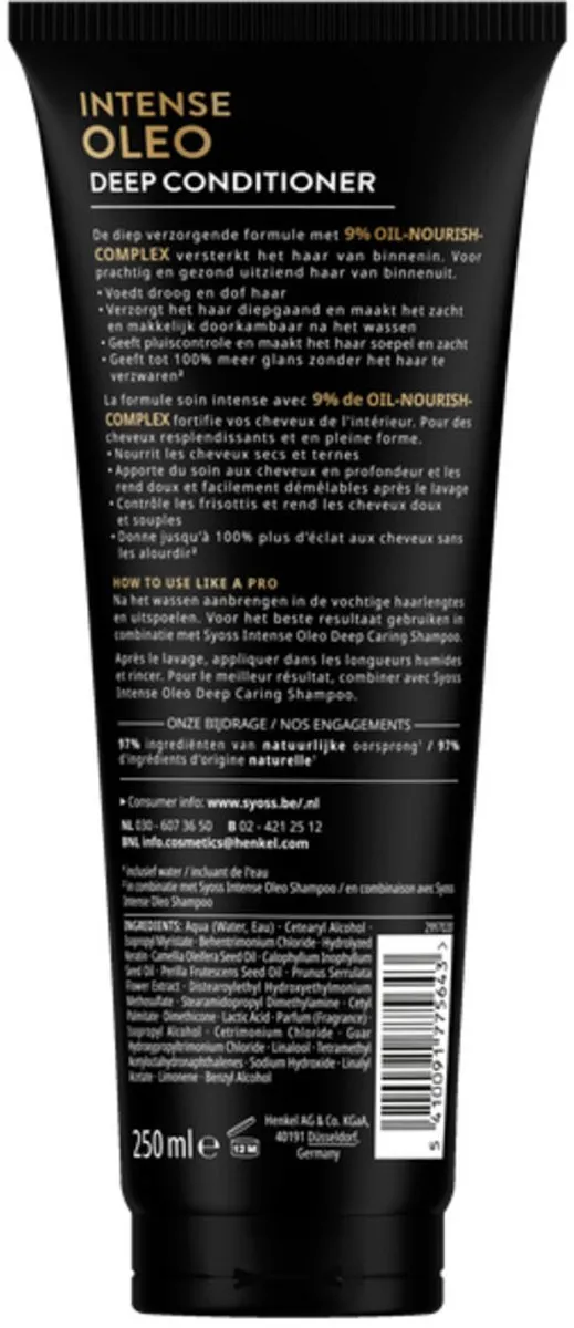 Syoss Oleo Conditioner 250ml - Haarvoeding