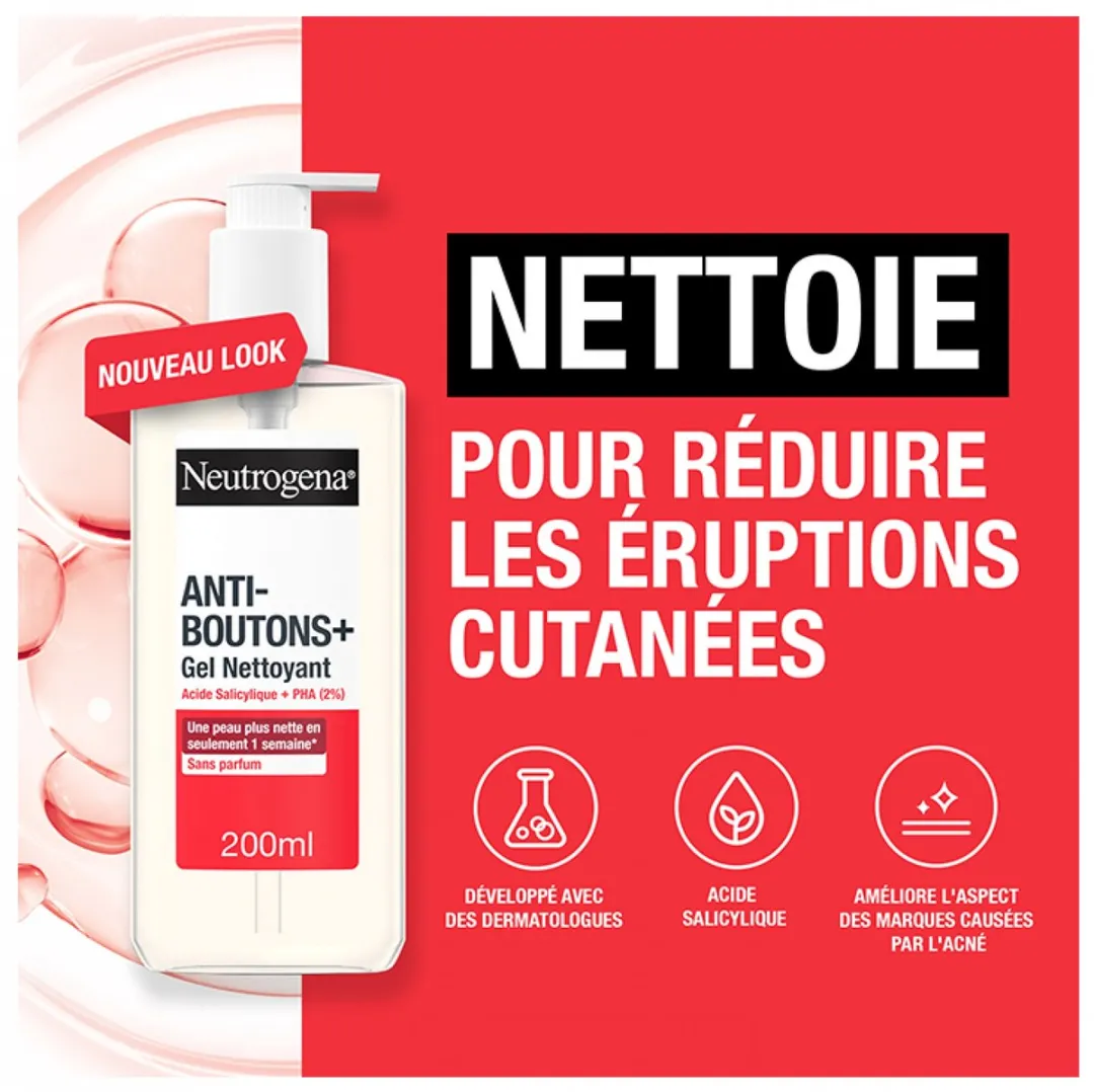 Neutrogena Anti-Blemish Geurvrije Reinigingsgel 200ml
