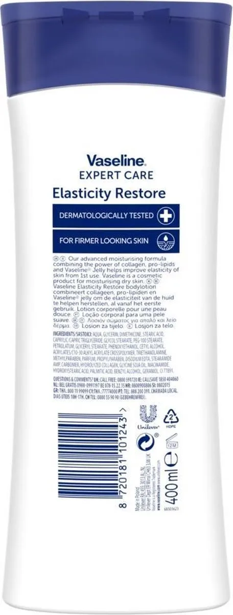 Vaseline Bodylotion Expert Care Elasticity Restore 400ml