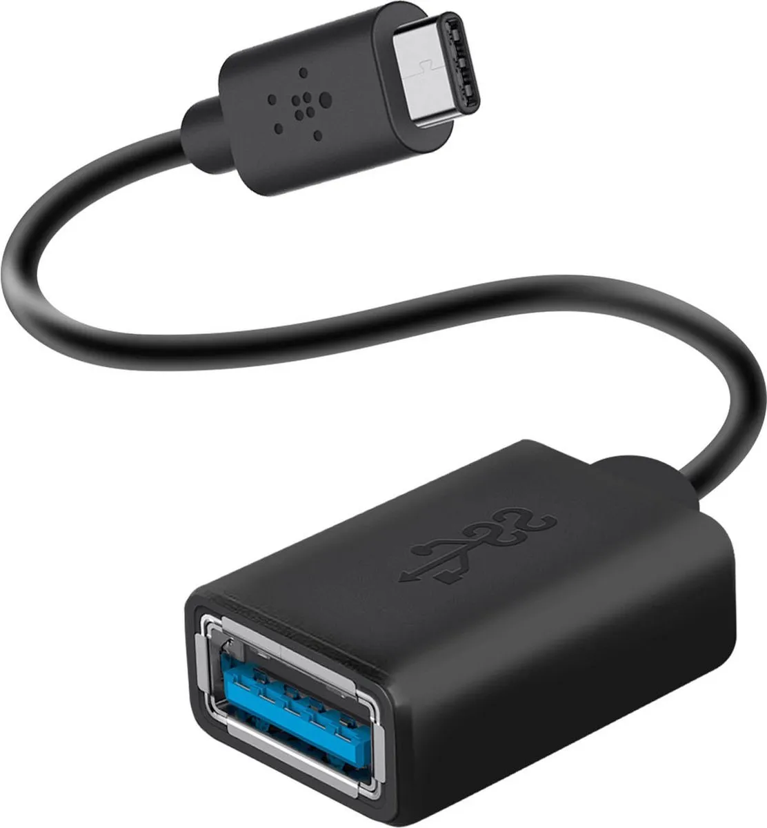 Belkin F2CU036btBLK USB-C naar USB-A Adapter - 1.8m - Zwart