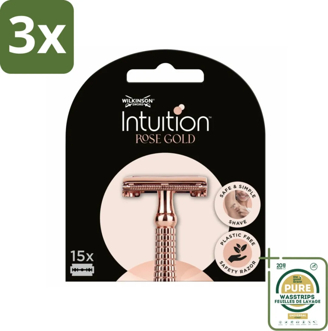 Wilkinson Intuition Navulmesjes Rose Gold