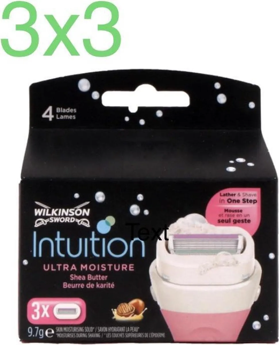 Wilkinson Sword Intuition Ultra Moisture 3 Stuks