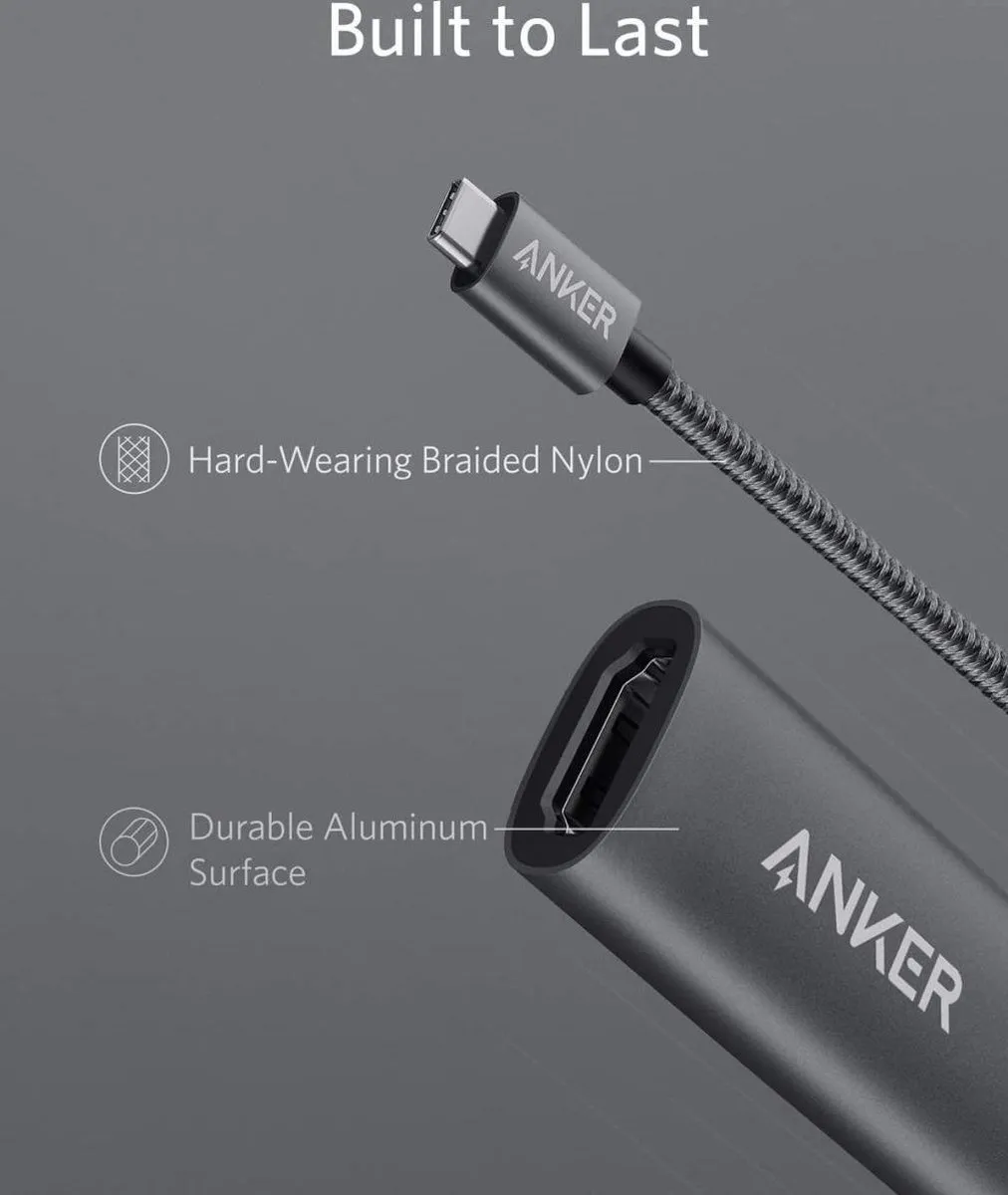 Anker PowerExpand+ A8312 USB-C naar HDMI-adapter - Zwart