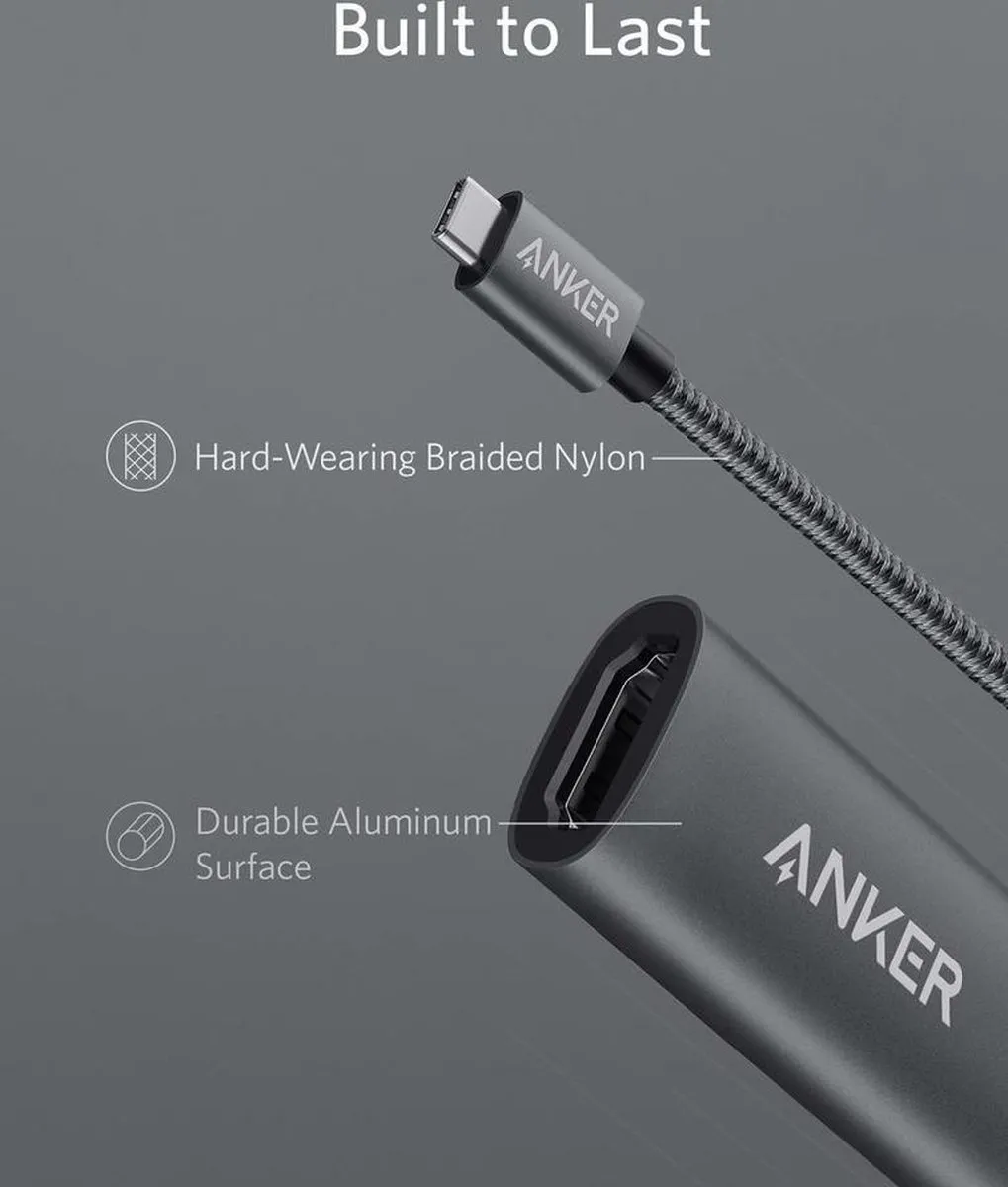 Anker PowerExpand+ A8312 USB-C naar HDMI-adapter - Zwart