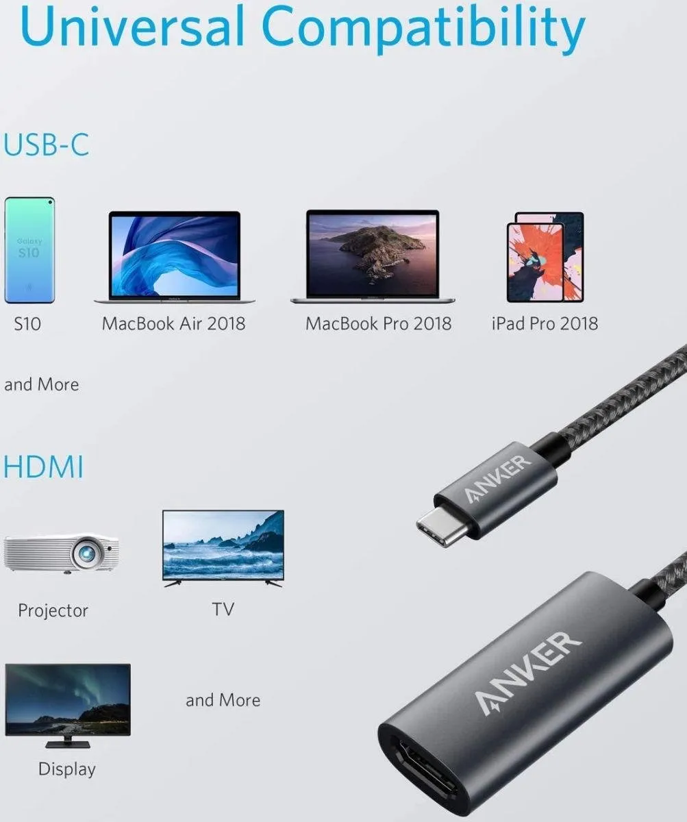 Anker PowerExpand+ A8312 USB-C naar HDMI-adapter - Zwart