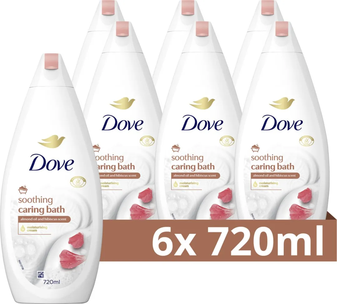 Dove Soothing Caring Bath Badcrème - 6x720ml