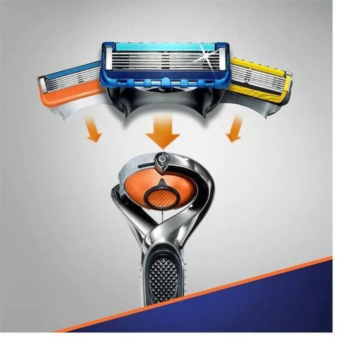 Gillette Fusion Proglide Scheersysteem - 10 Mesjes - Grijs/Zwart